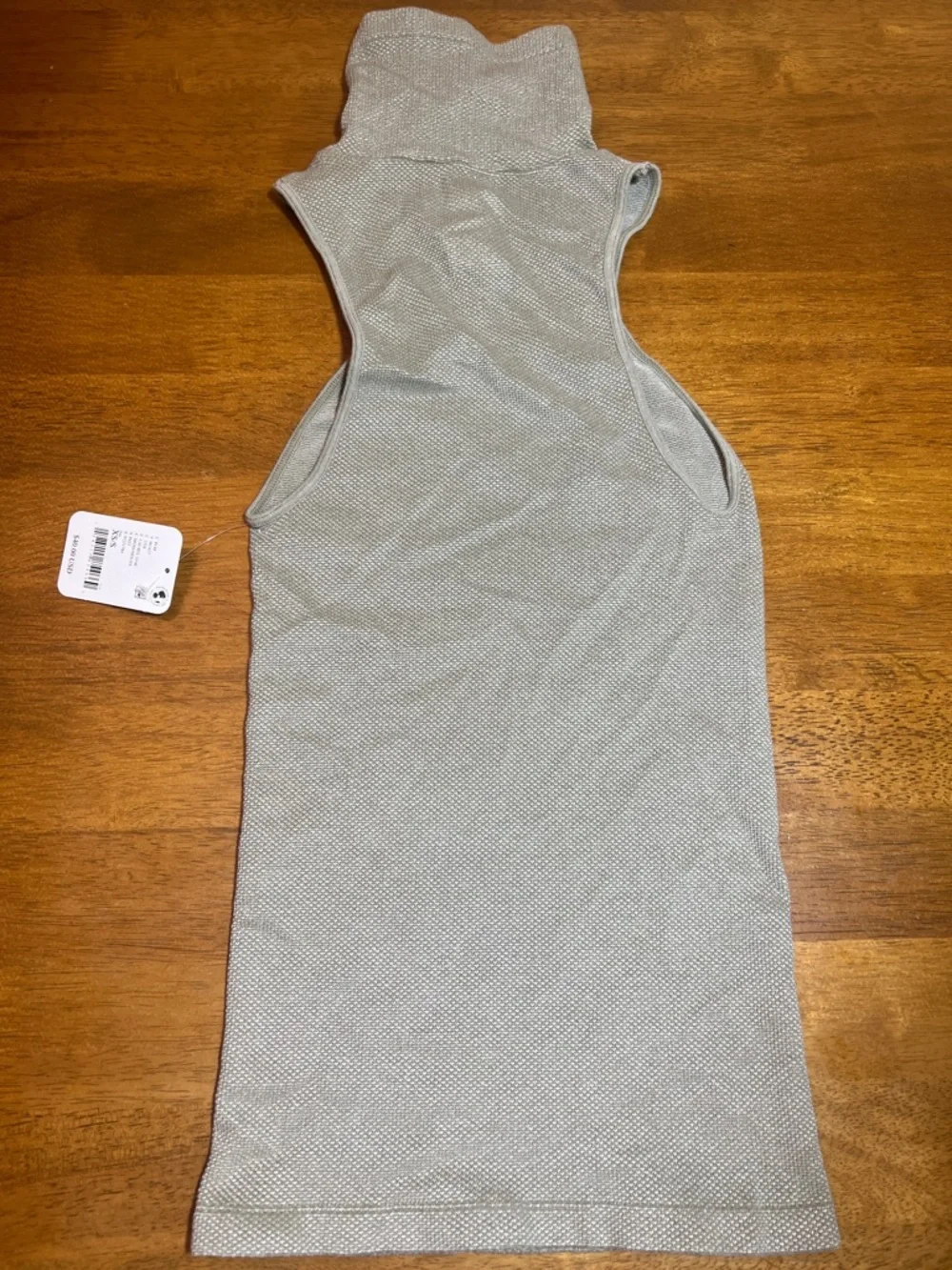 INTIMATELY FREE PEOPLE Sleeveless High-Neck Tank Top in Light Gray - Picture 2 of 5